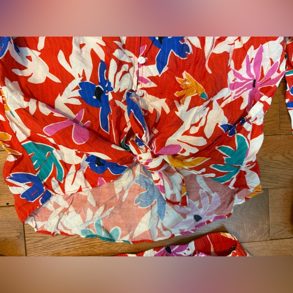 Lulus Floral Two Piece Set - Picture 4 of 5